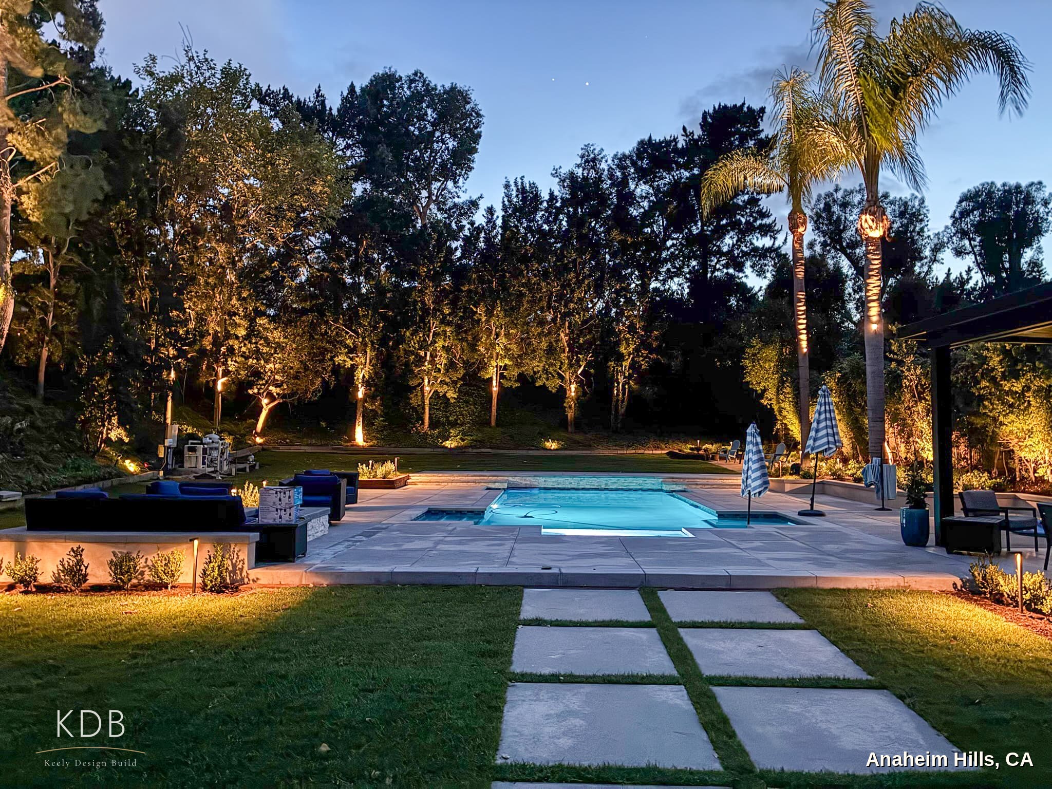 Backyard renovation in Anaheim Hills, CA by Keely Design Build